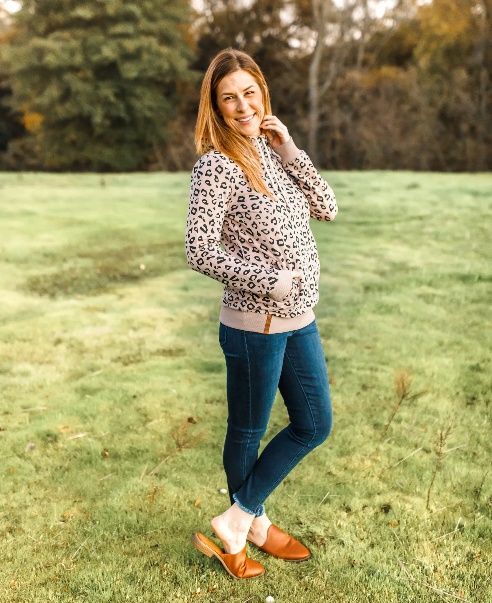 Ampersand Hoodie - Leopard