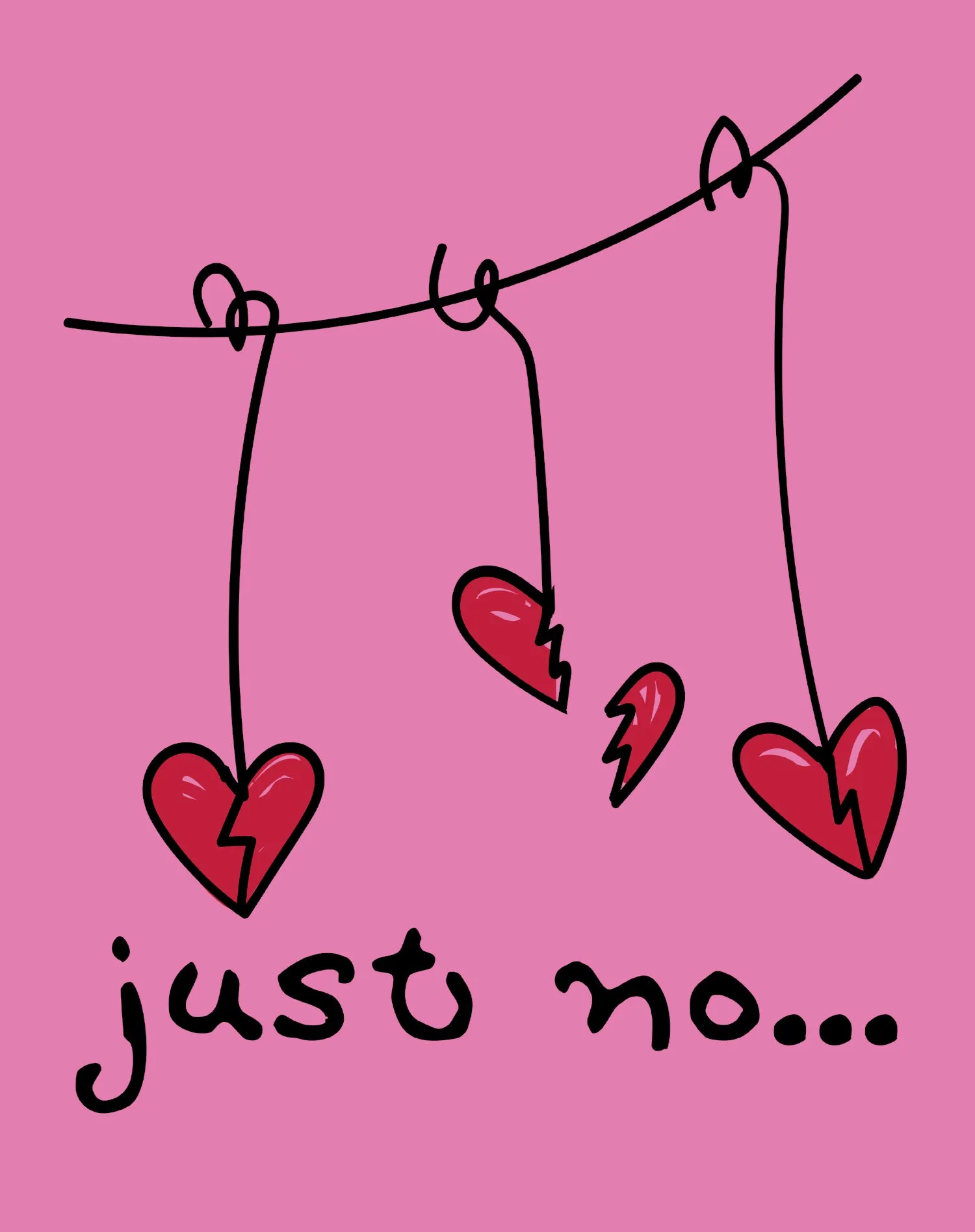 Anti Valentine Just No Women's T-shirt