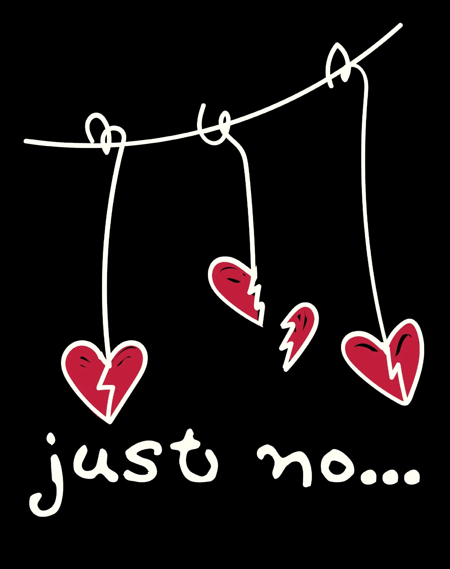 Anti Valentine Just No Women's T-shirt