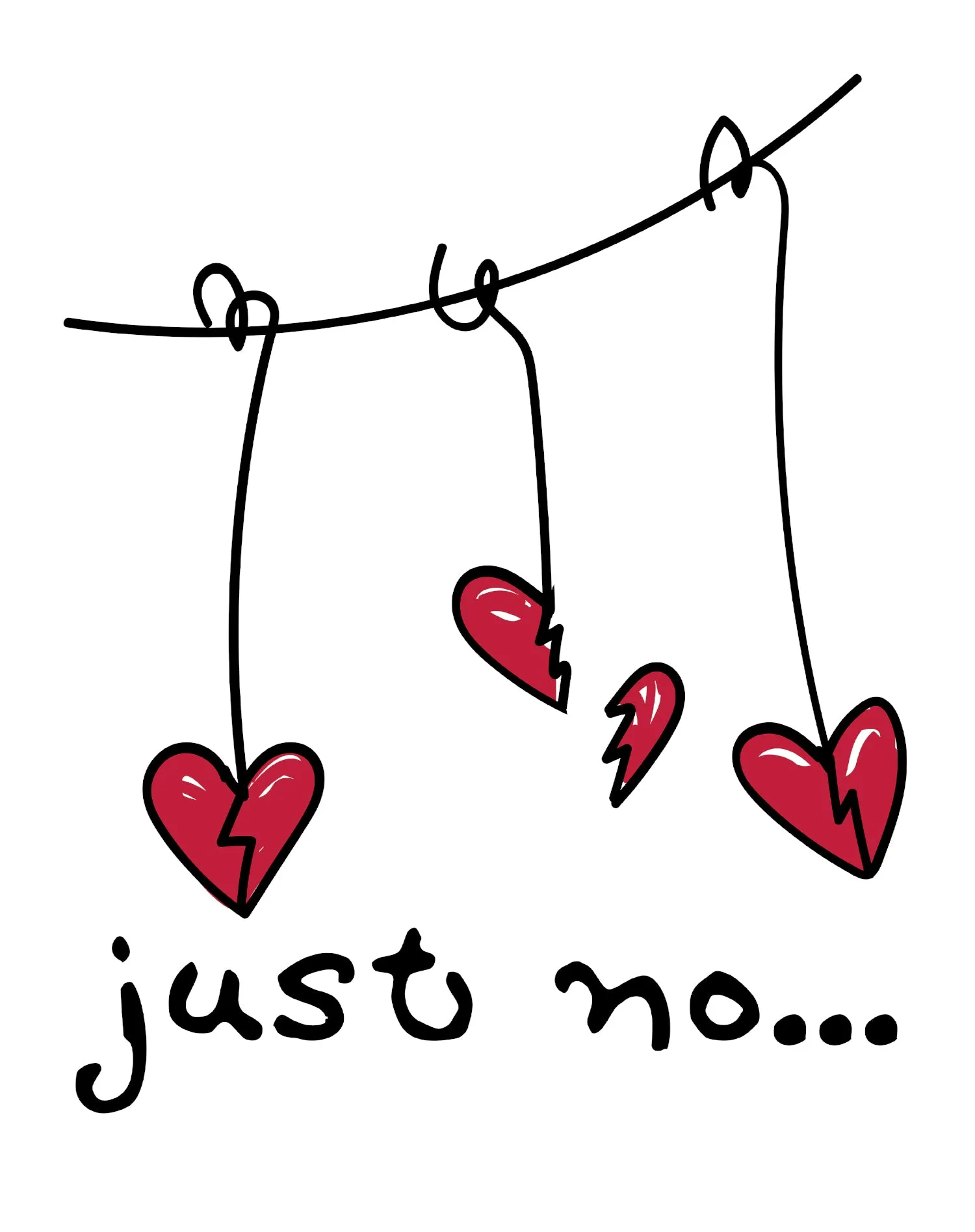 Anti Valentine Just No Women's T-shirt