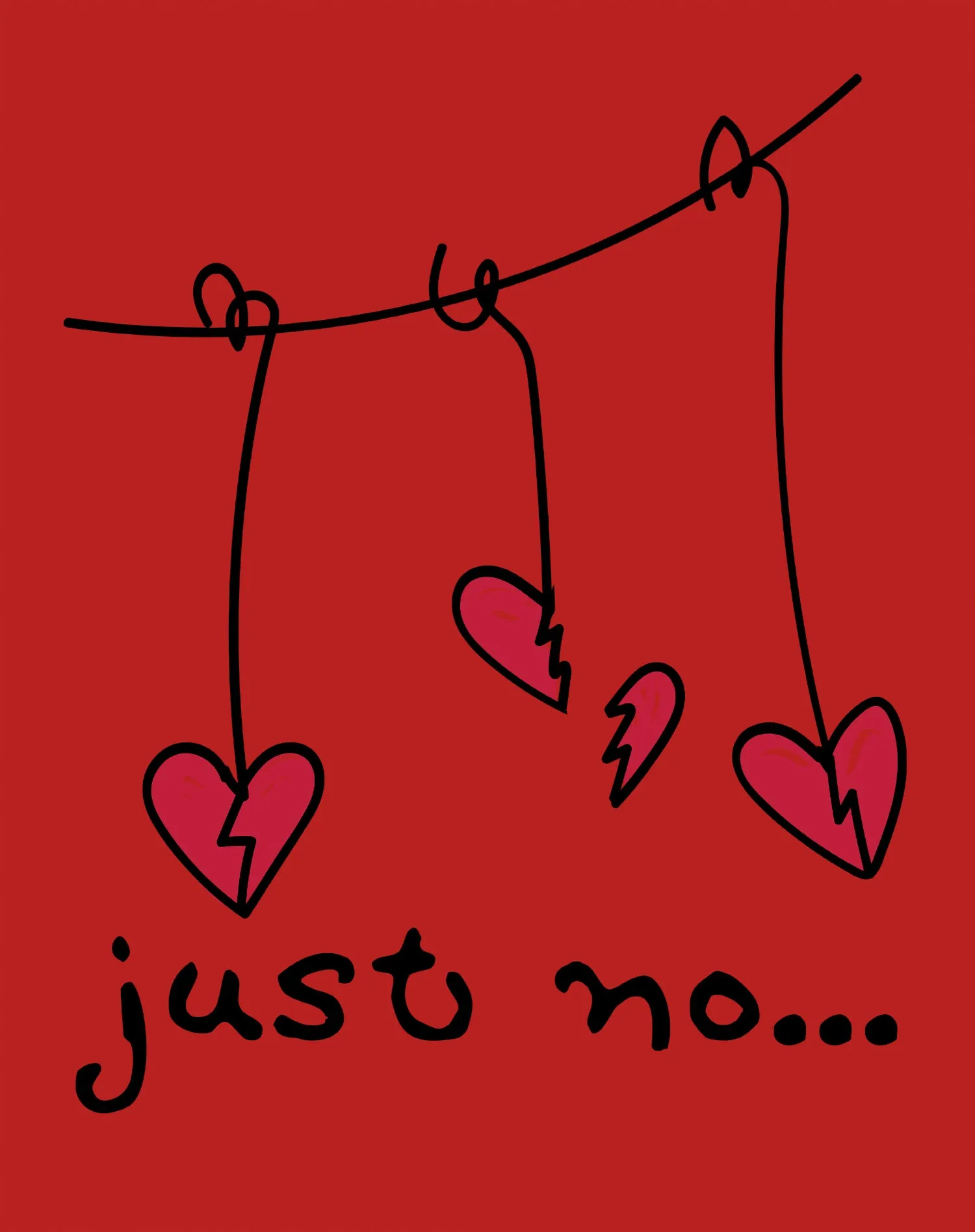 Anti Valentine Just No Women's T-shirt
