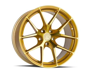 Aodhan LS007 19x9.5 5X114.3  35 Gold Machined Face