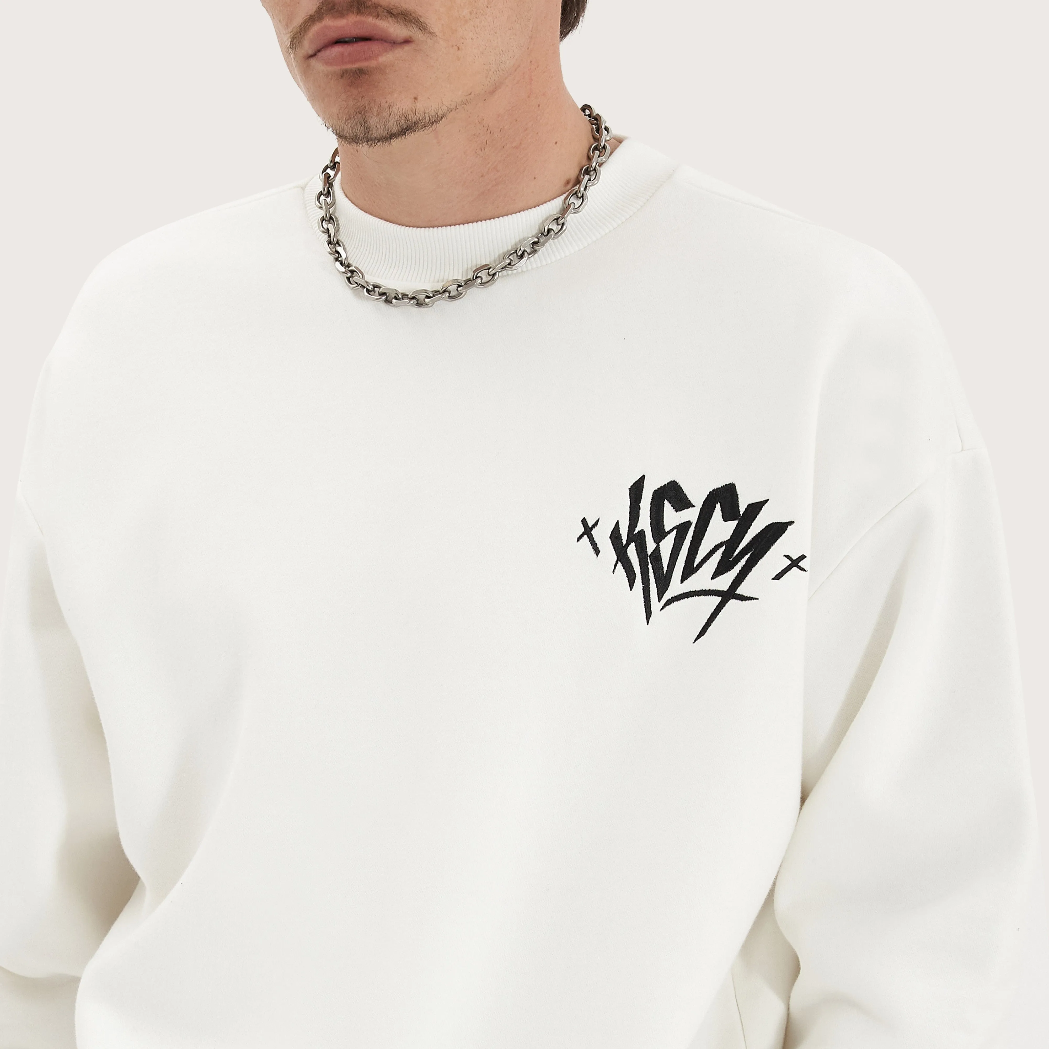 Arcane  Heavy Relaxed Jumper Natural White