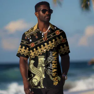 Assyrian New Year Hawaiian Shirt Akitu 6774 Kha B Nissan LT01