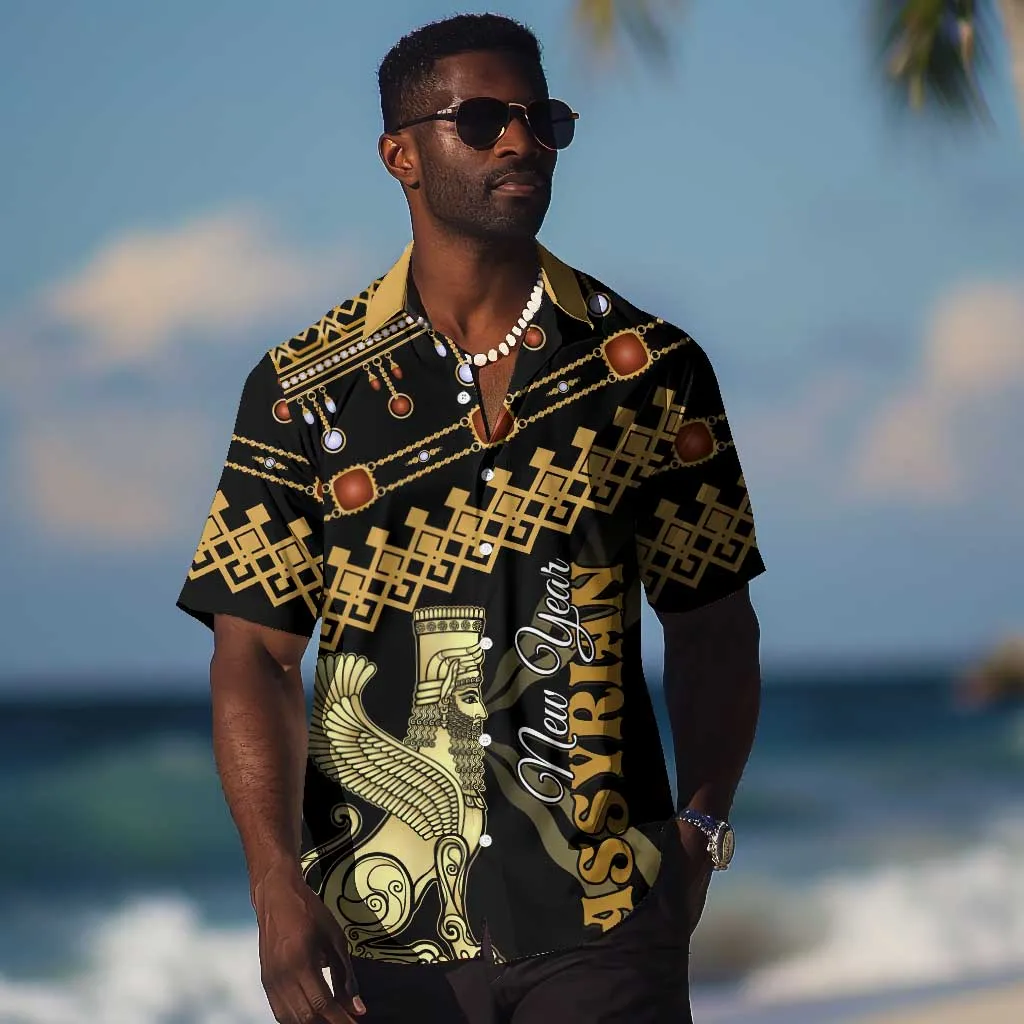 Assyrian New Year Hawaiian Shirt Akitu 6774 Kha B Nissan LT01