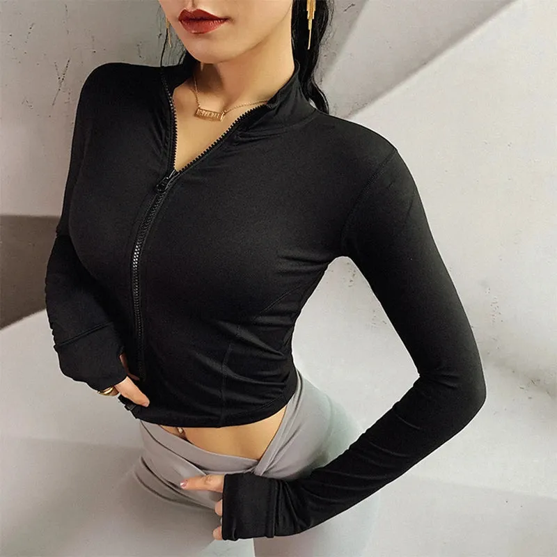 Autumn Sport Jacket Long Sleeve with Zipper
