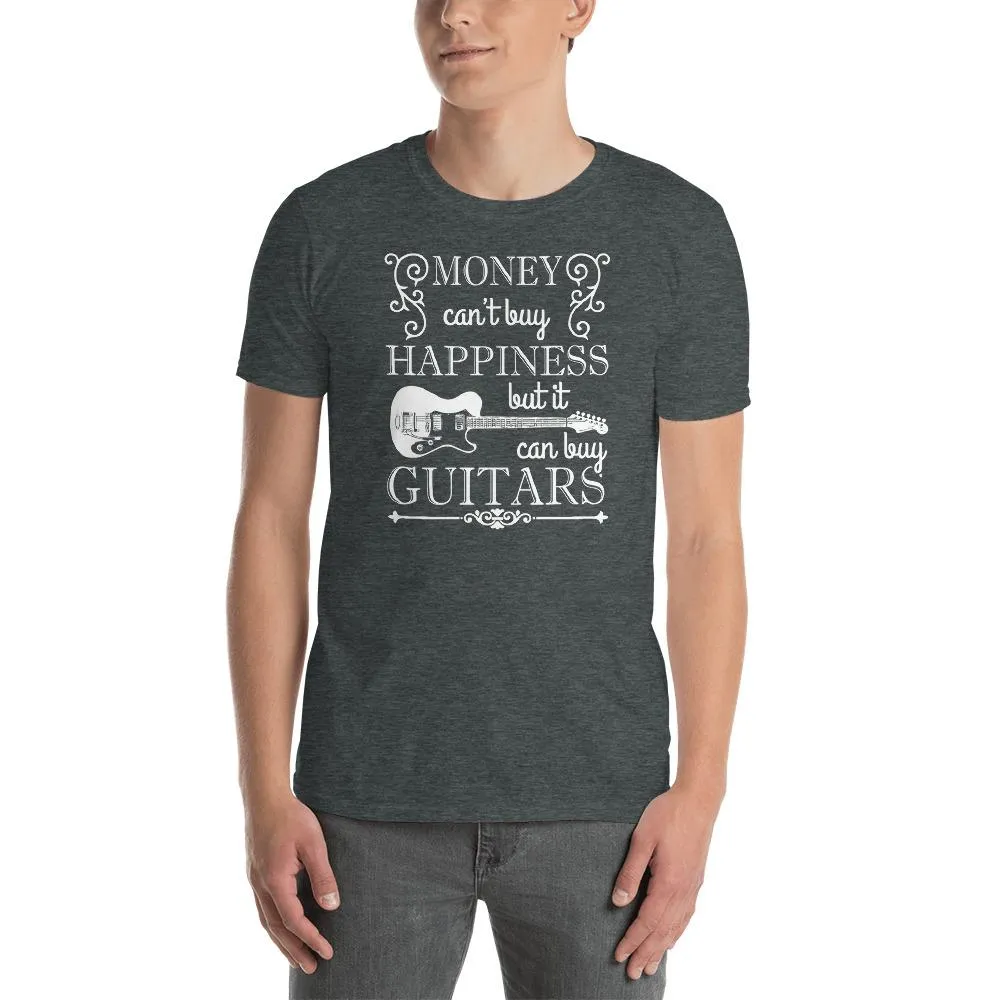 Axe Dr. "Money Can't Buy Happiness, but..." Funny Guitar T-Shirt