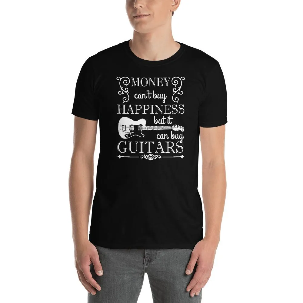 Axe Dr. "Money Can't Buy Happiness, but..." Funny Guitar T-Shirt