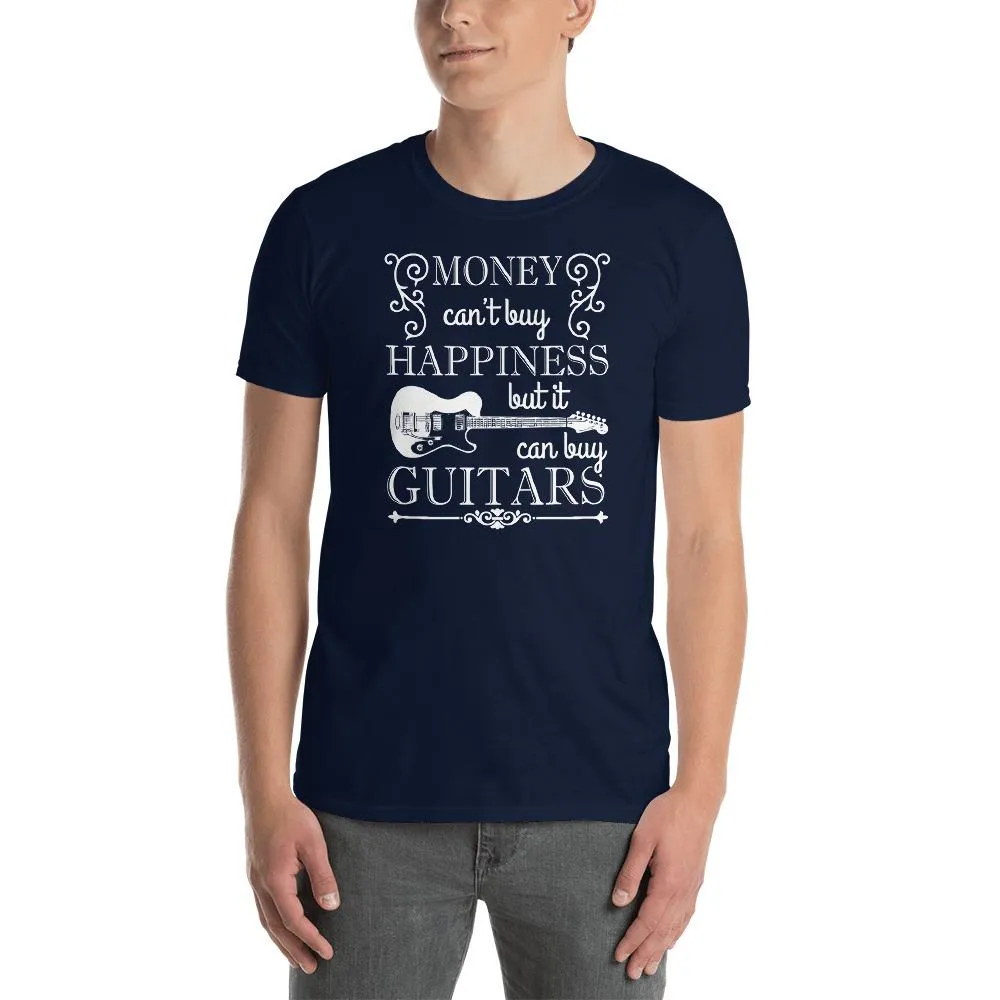 Axe Dr. "Money Can't Buy Happiness, but..." Funny Guitar T-Shirt