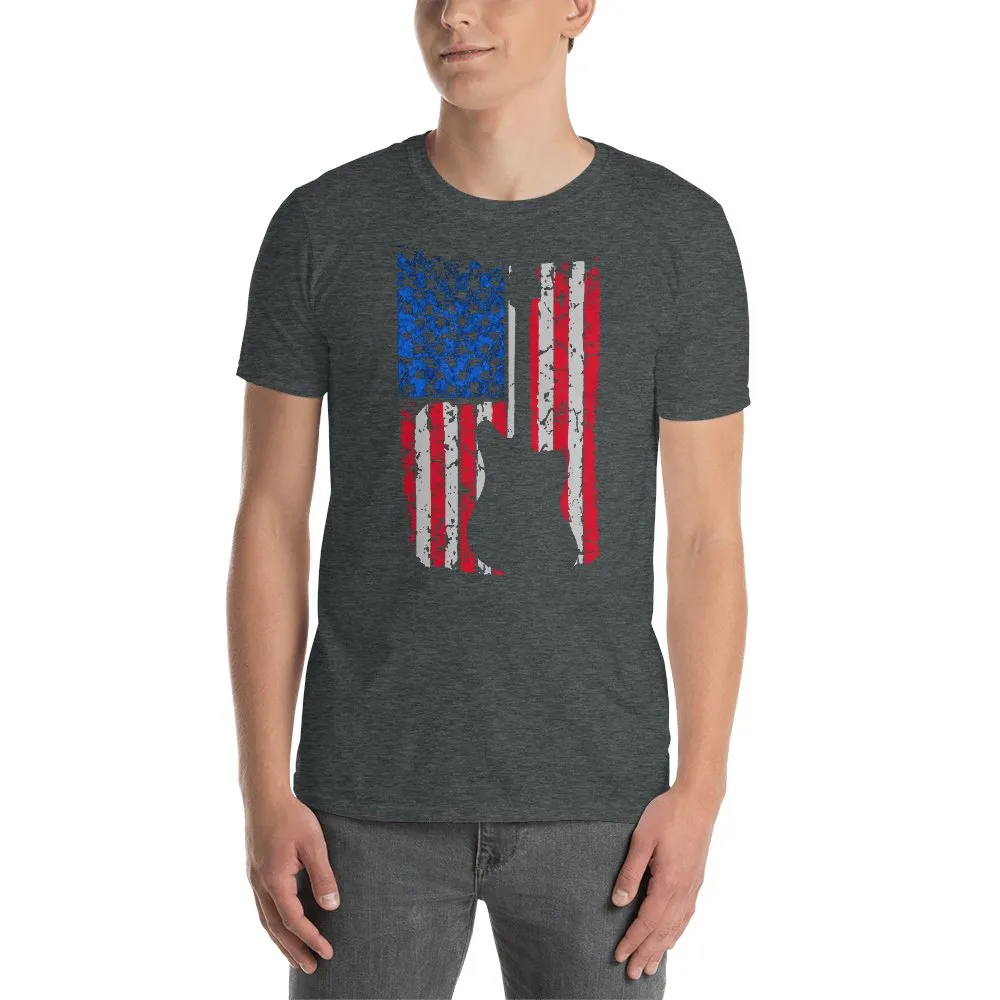 Axe Dr. "Old Glory J-Master" Guitar T-Shirt