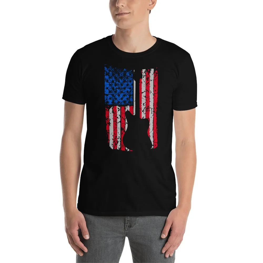 Axe Dr. "Old Glory J-Master" Guitar T-Shirt