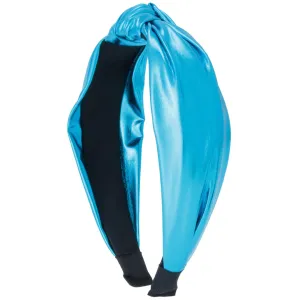Azarhia Turquoise Metallic Top Knot Headband