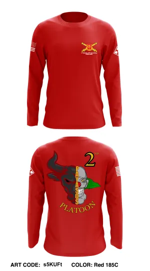 B Btry, 3 BN, 29 FAR, 3ABCT Core Men's LS Performance Tee - s5KUFt