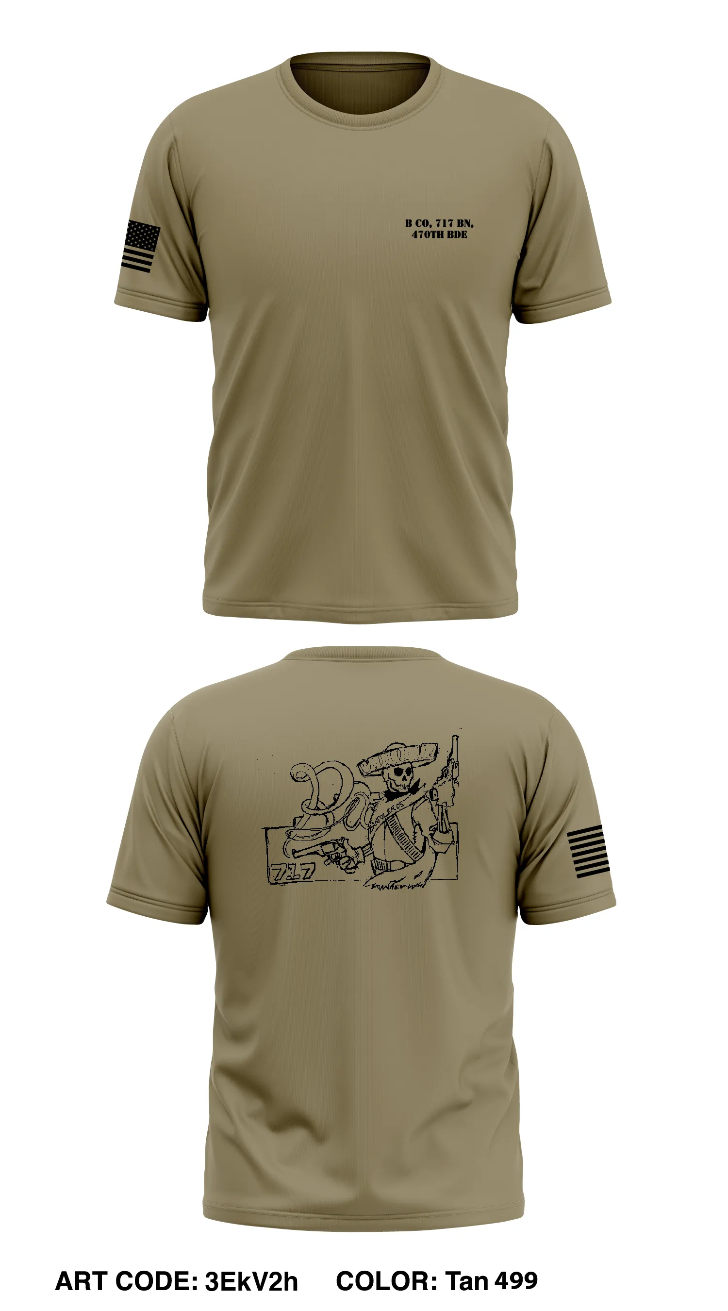 B Co, 717 BN, 470th BDE Store 1 Core Men's SS Performance Tee - 3EkV2h