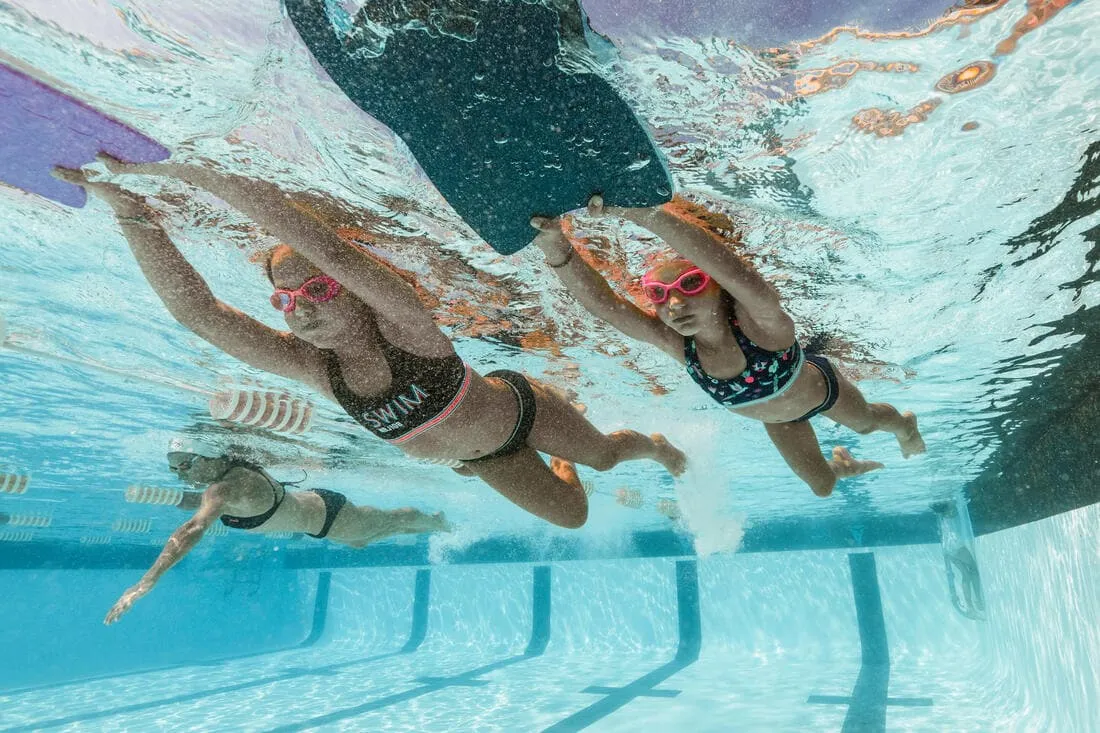 Bas de maillot de bain de natation vega fille marine