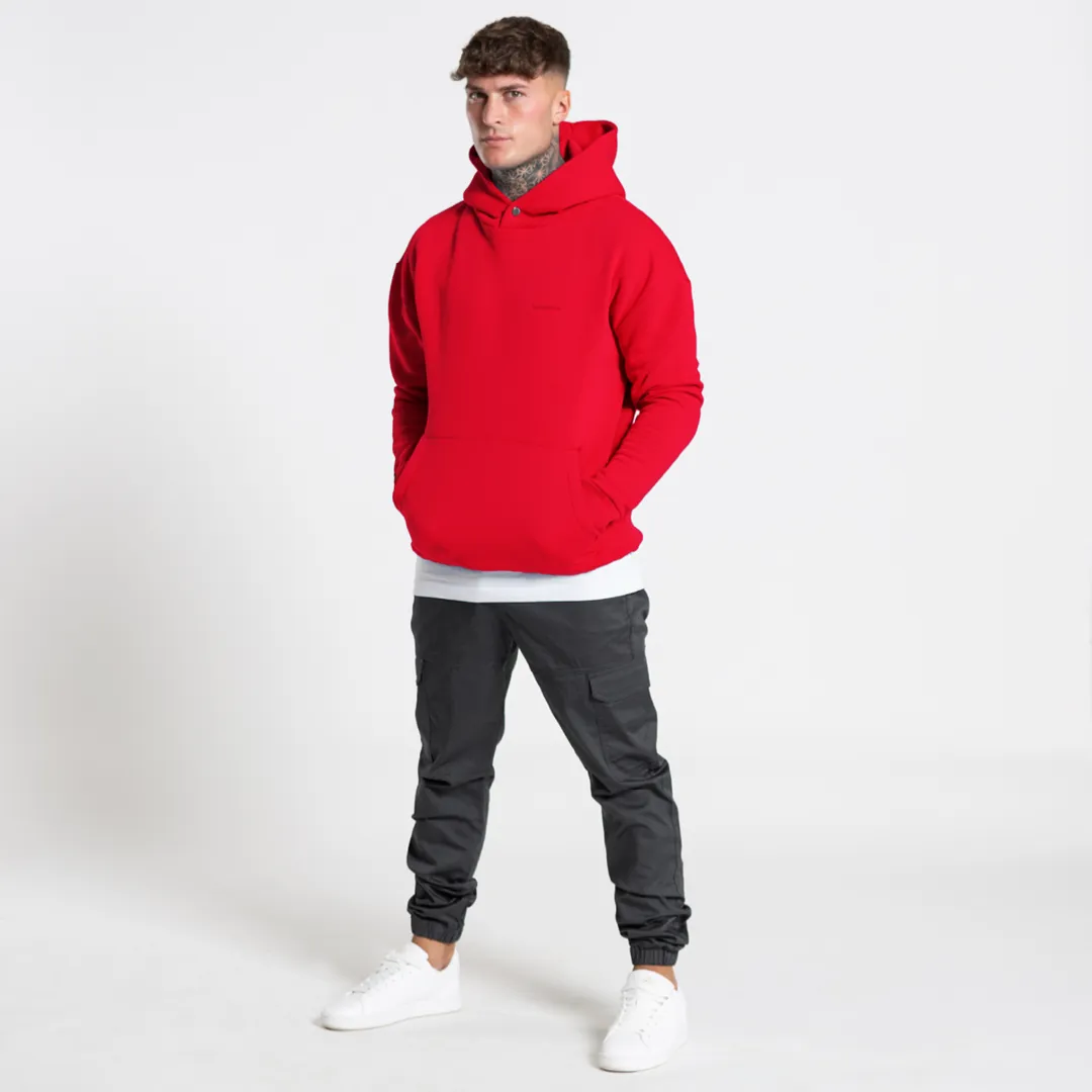 Bee Inspired Diallo Relaxed Hoodie Red