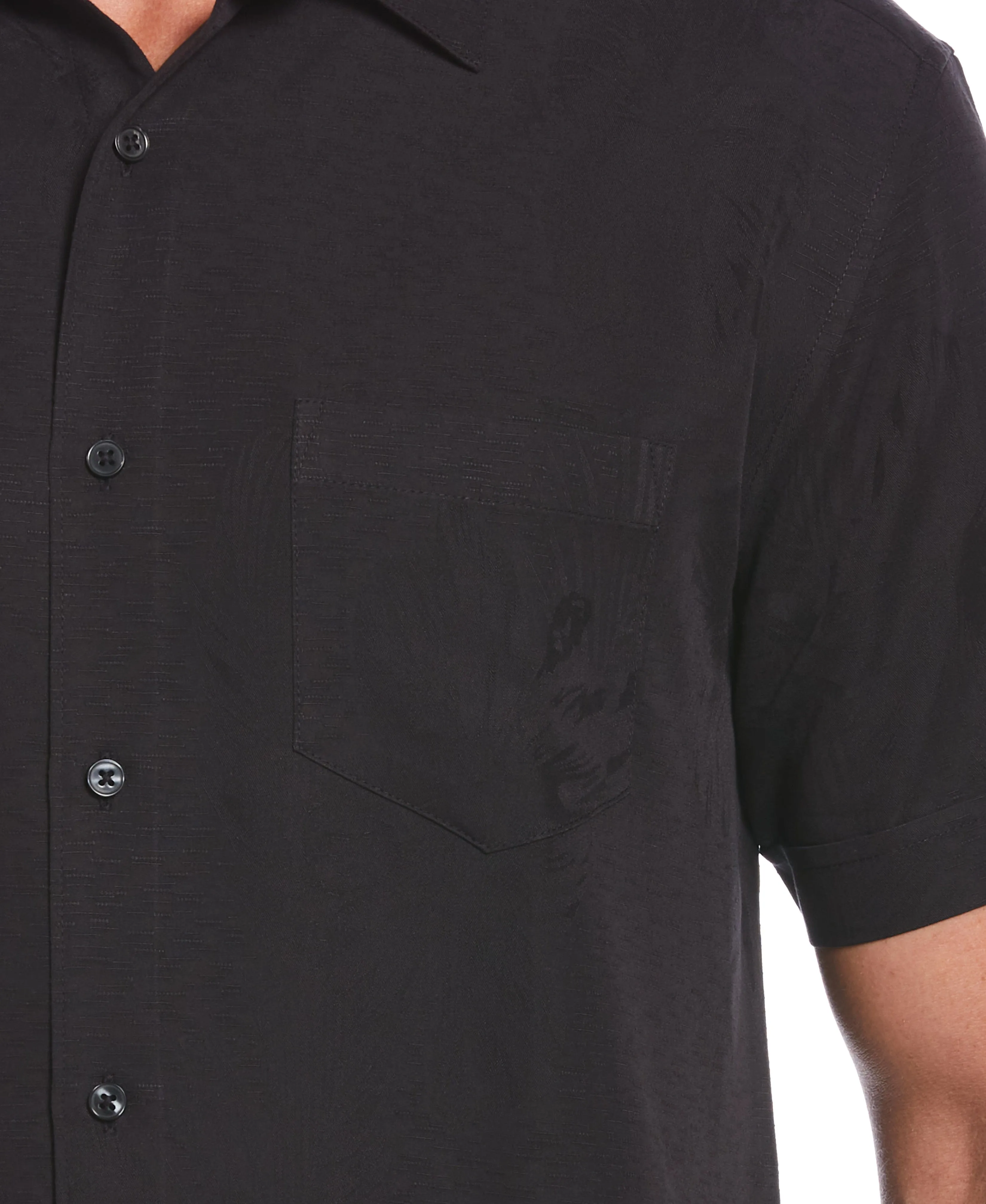 Big & Tall Two-Tone One Pocket Floral Print Shirt