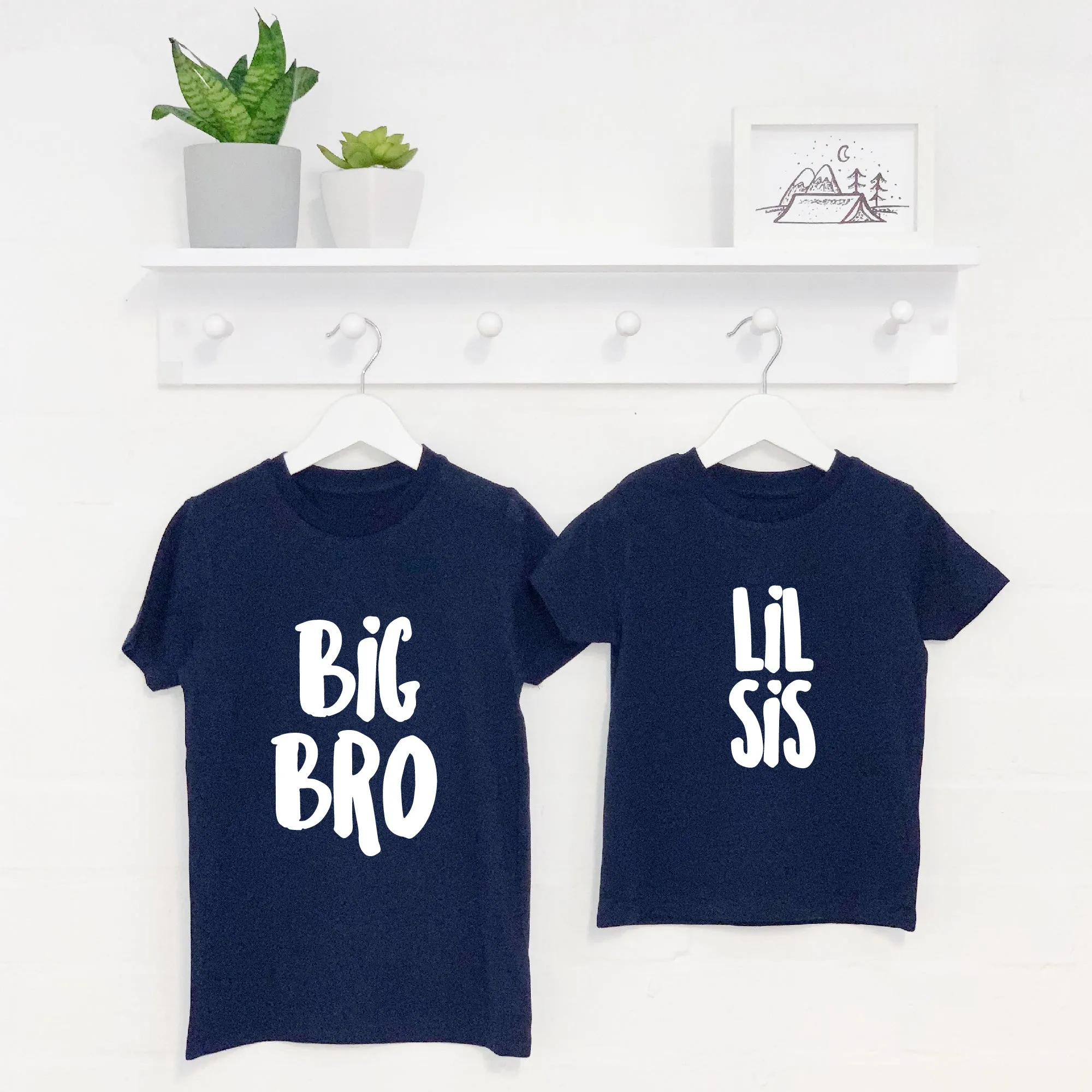 Big Bro Lil Bro / Big Sis Lil Sis Sibling Set