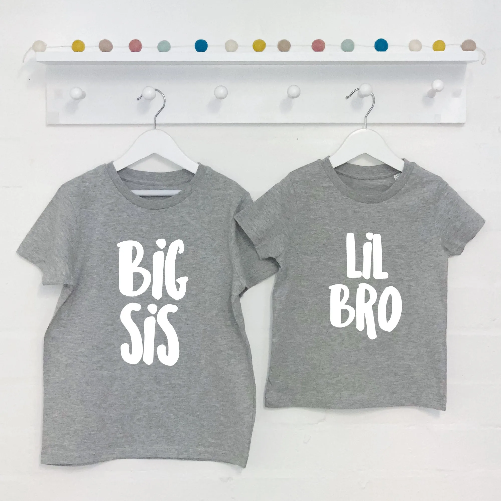 Big Bro Lil Bro / Big Sis Lil Sis Sibling Set