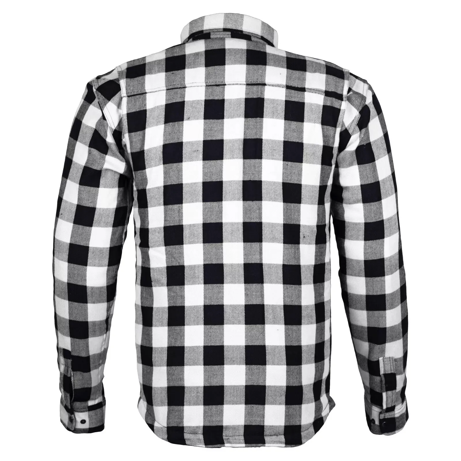 Bikers Gear Australia Exo Rider Lined with Kevlar Protective Motorcycle Shirts Black / White