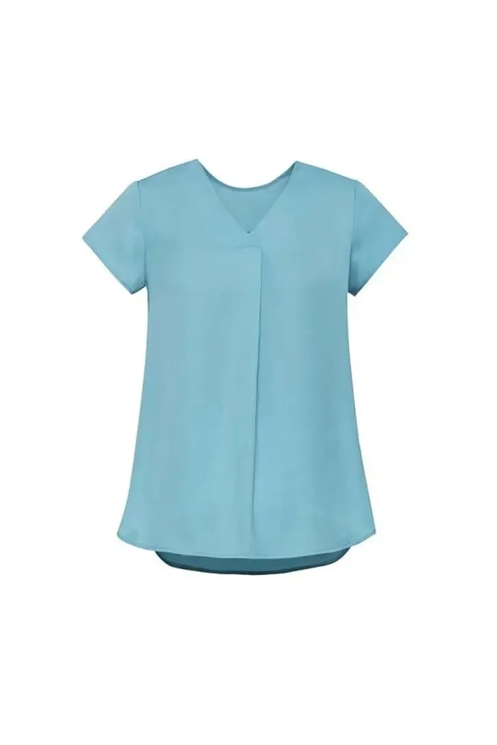 Biz Corporate's Kayla V-Neck Pleat Blouse RB967LS