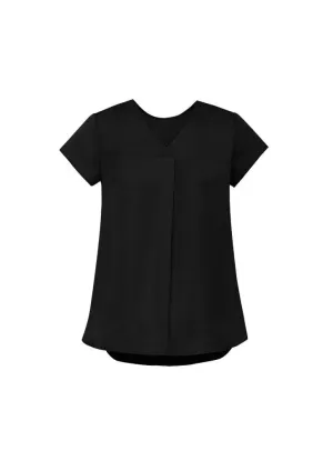 Biz Corporate's Kayla V-Neck Pleat Blouse RB967LS