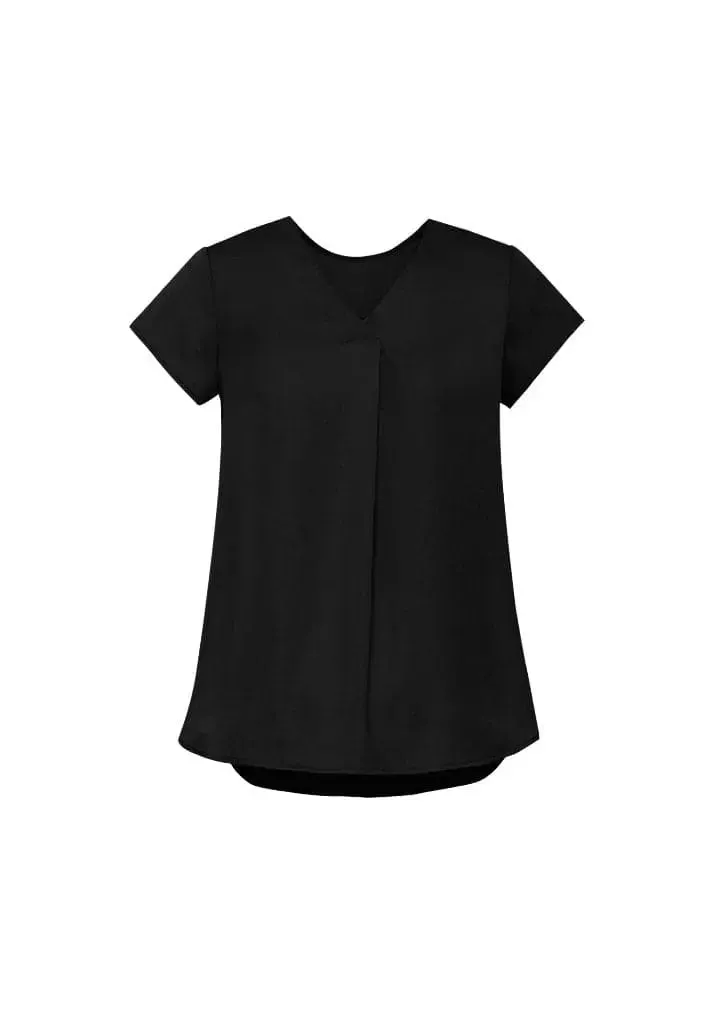 Biz Corporate's Kayla V-Neck Pleat Blouse RB967LS