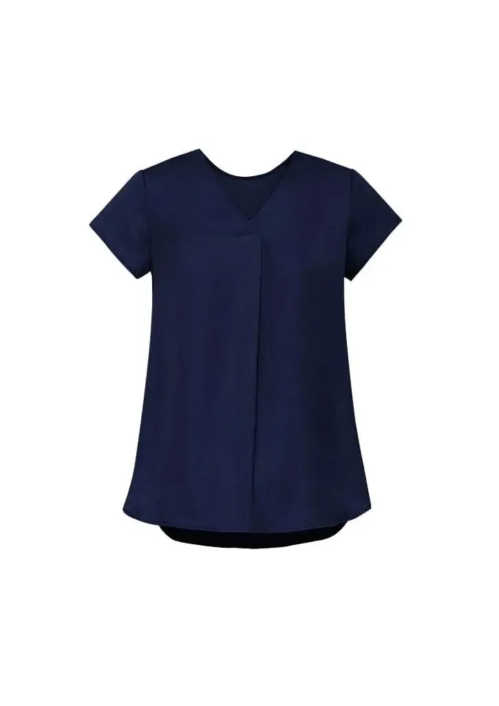Biz Corporate's Kayla V-Neck Pleat Blouse RB967LS