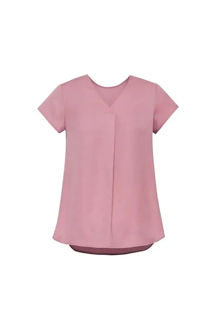 Biz Corporate's Kayla V-Neck Pleat Blouse RB967LS