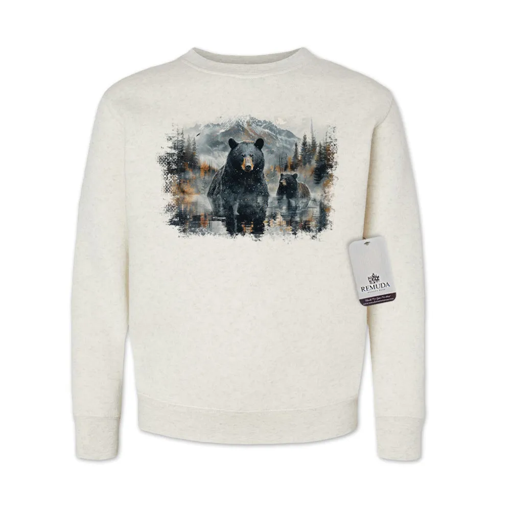 Black Bear Country Youth Western Sweatshirt
