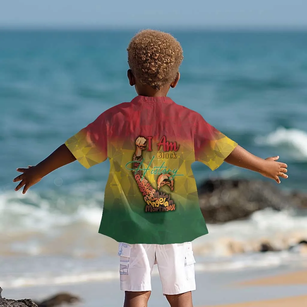 Black History Month Kid Hawaiian Shirt I Am Black DT04