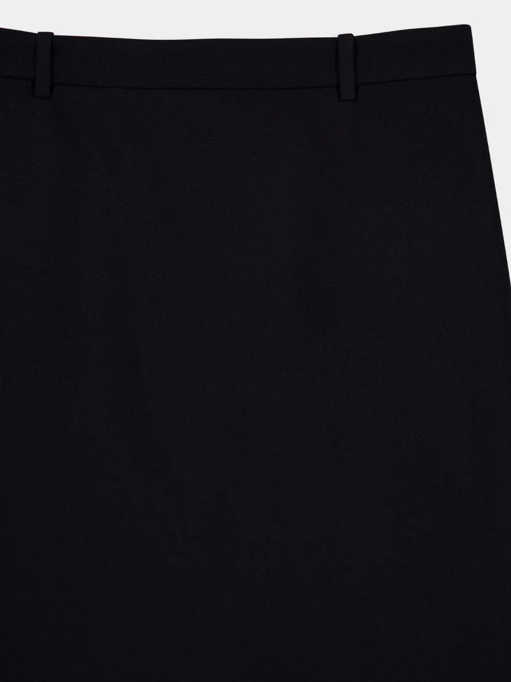 Black Lingerie Tailored Skirt
