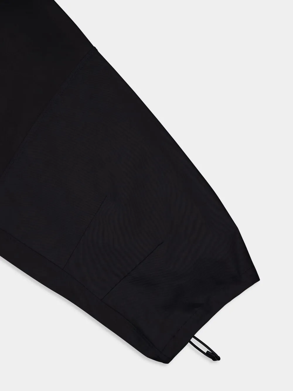 Black Twill Bomber Jacket