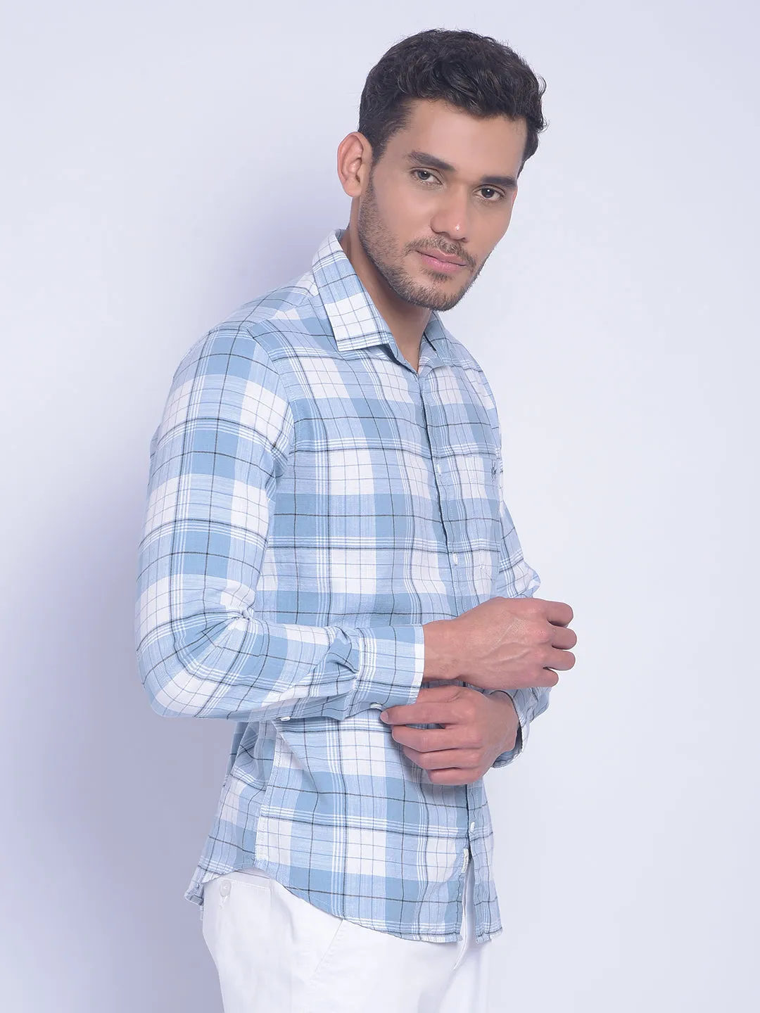 Blue Checked Shirt