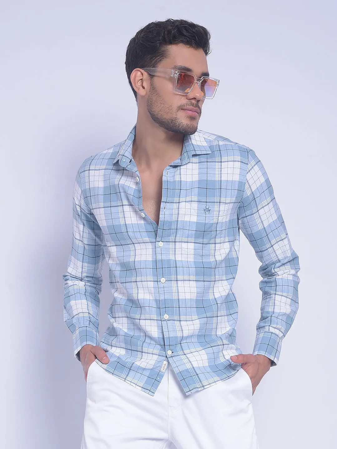 Blue Checked Shirt