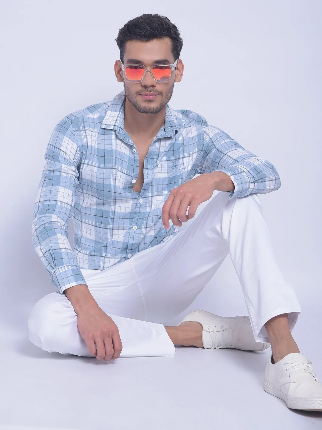 Blue Checked Shirt