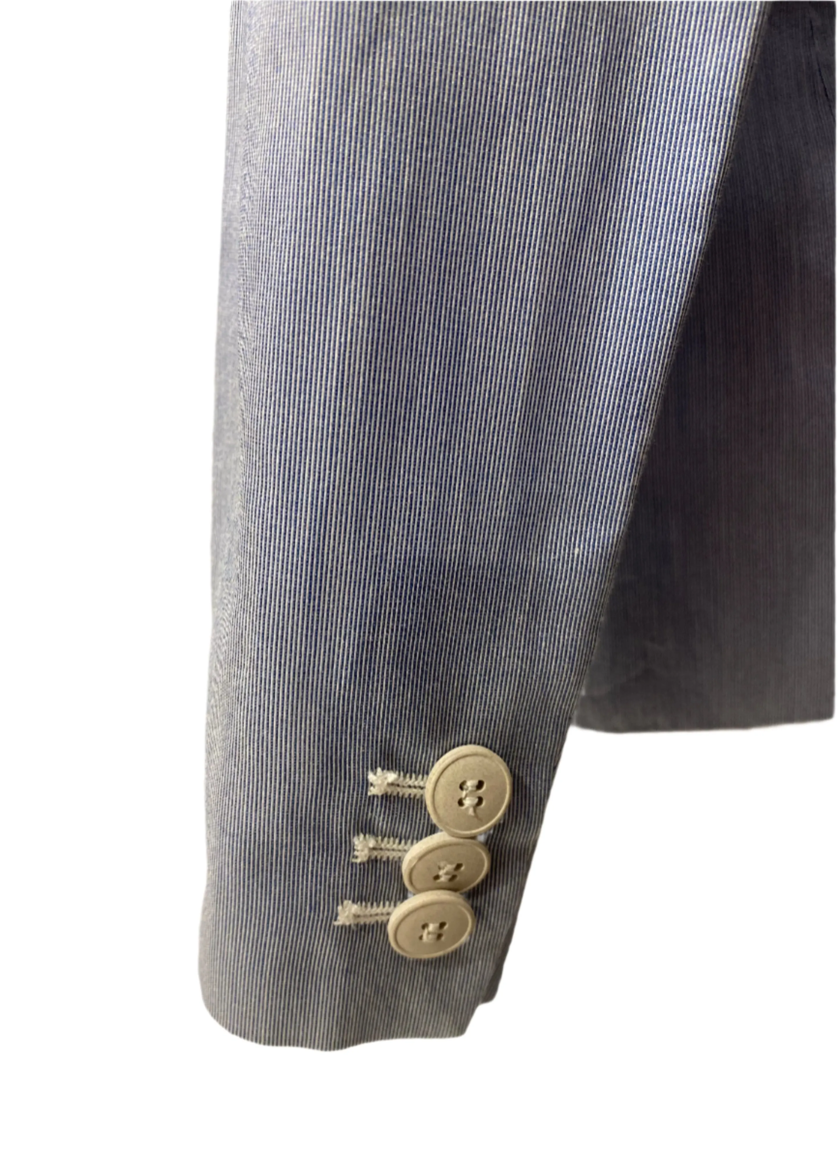 Blue Micro Stripes Blue Jacket