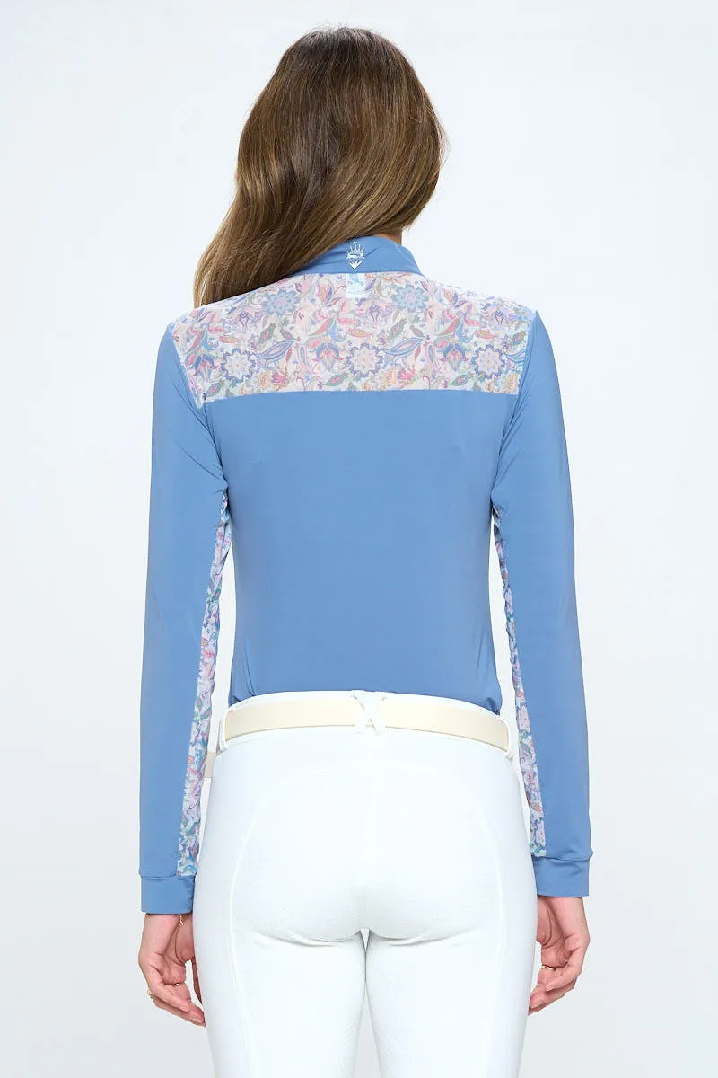 Blue Paisley Sunshirt