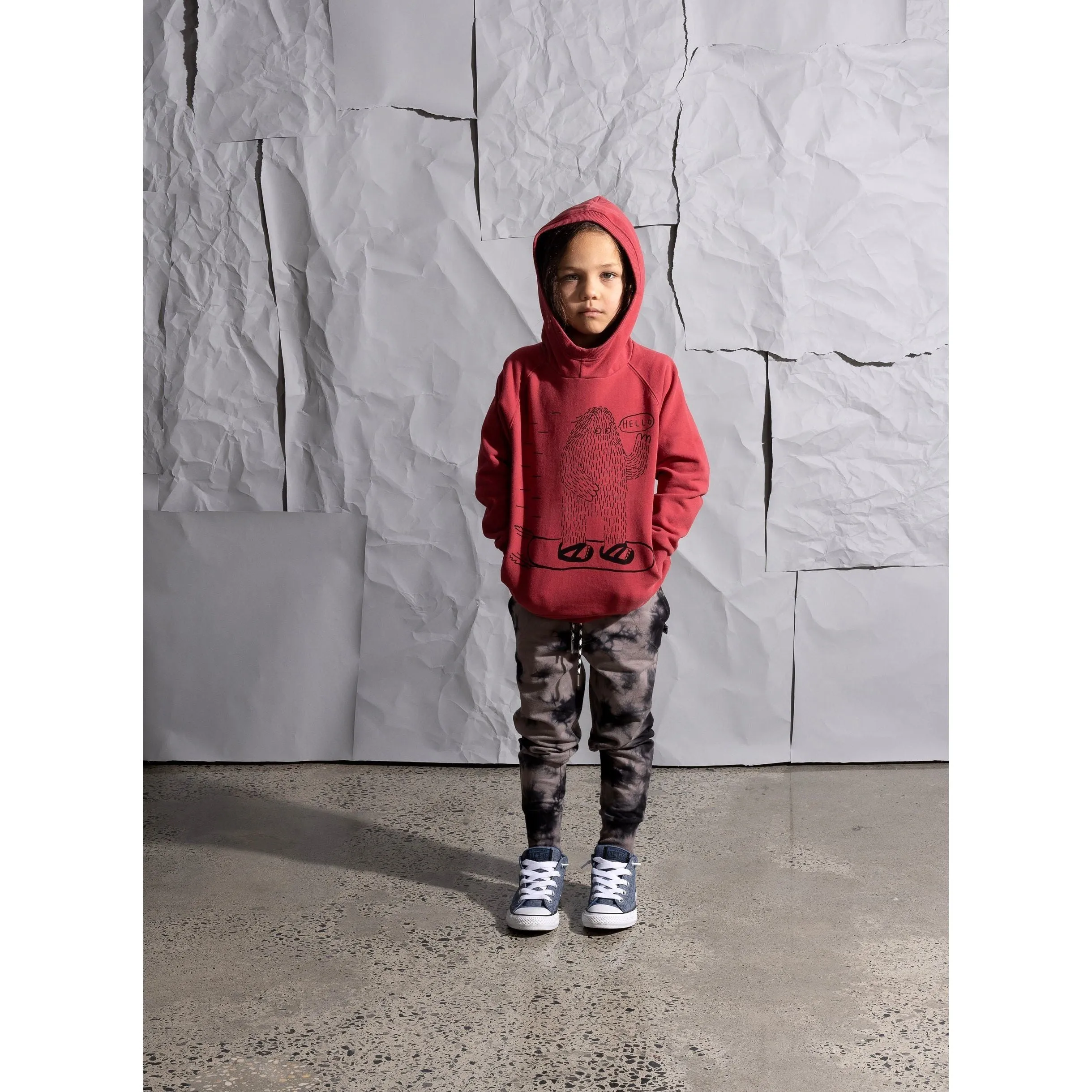 Boarding Bigfoot Furry Hood - Rusty Red