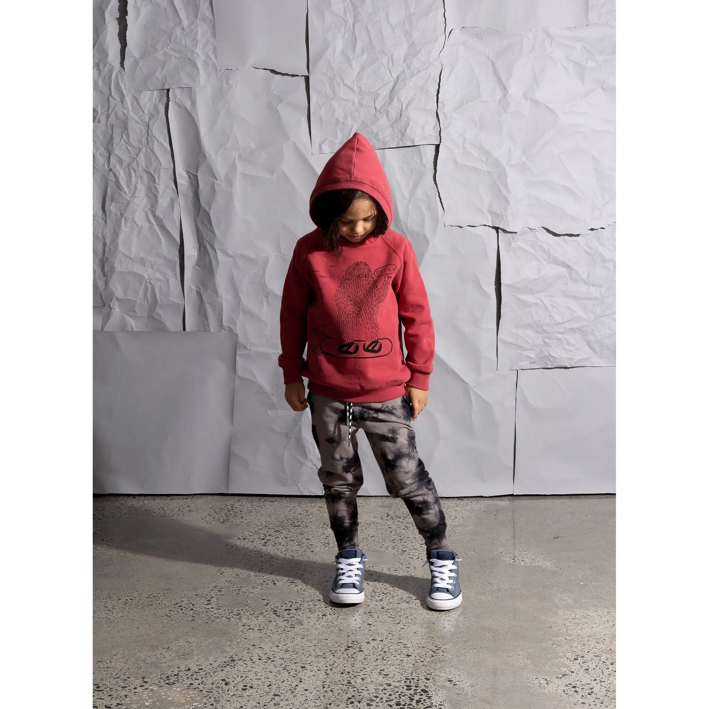 Boarding Bigfoot Furry Hood - Rusty Red