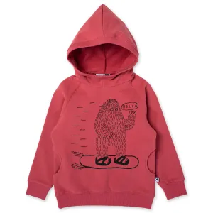 Boarding Bigfoot Furry Hood - Rusty Red