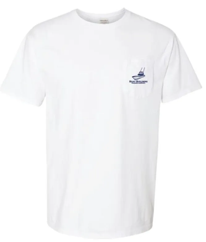 Boat Builders Trading Co. Sportfish Flag Short Sleeve - White