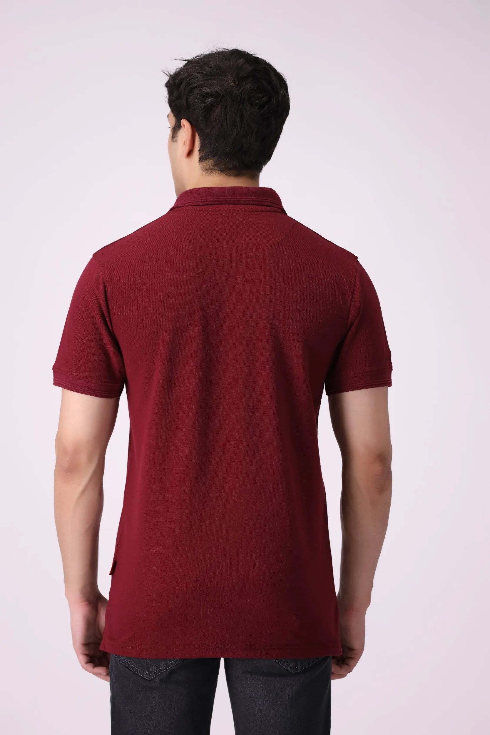 BoneCollar Maroon Polo Shirt
