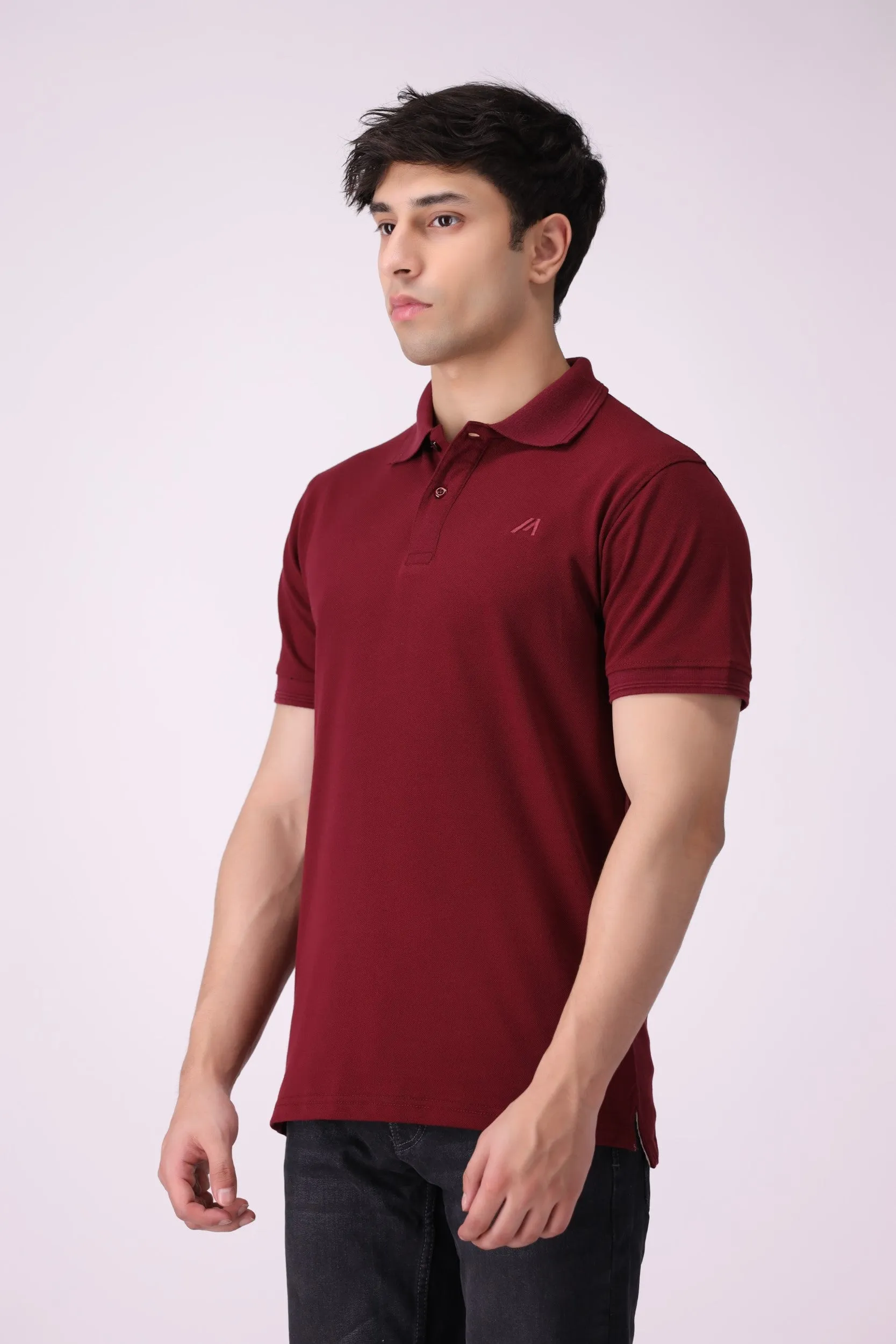BoneCollar Maroon Polo Shirt