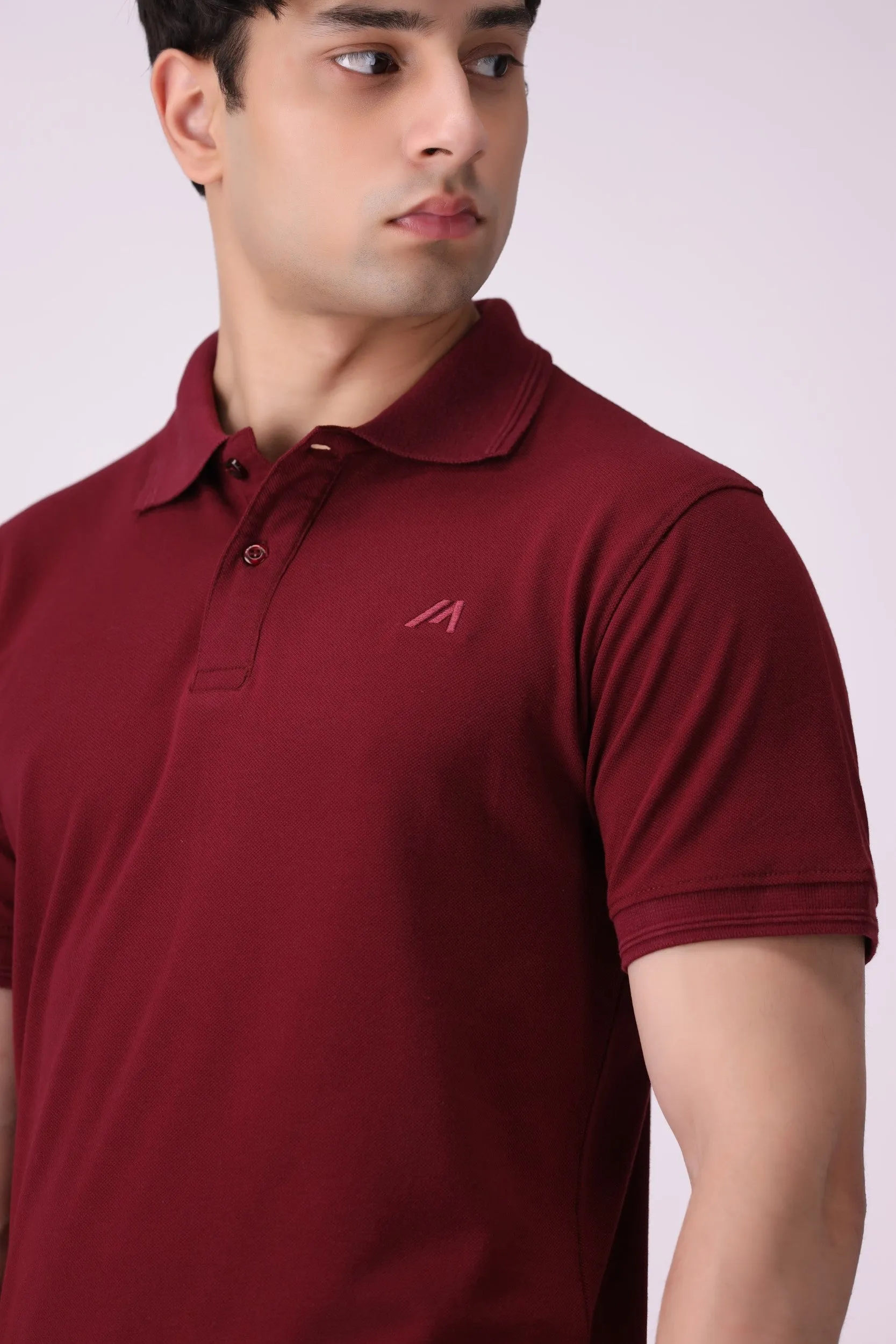 BoneCollar Maroon Polo Shirt