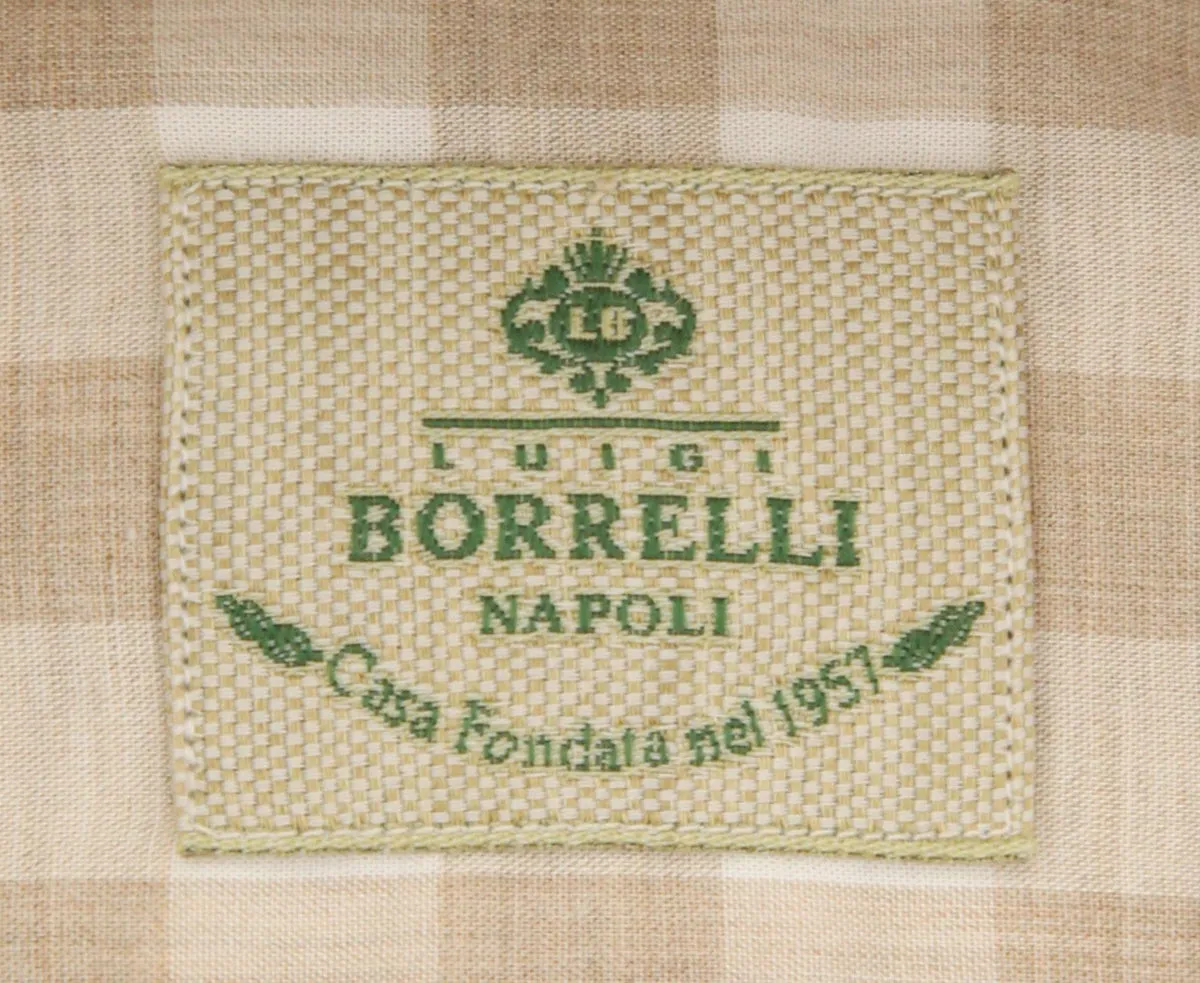 Borrelli Light Brown Shirt - Slim