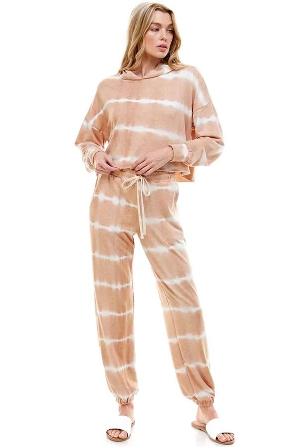 BOXY HOODIES TOP AND WIDE JOGGER - 1039SET