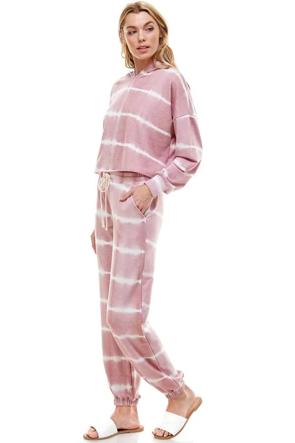 BOXY HOODIES TOP AND WIDE JOGGER - 1039SET