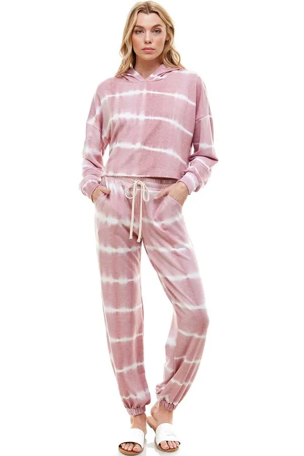 BOXY HOODIES TOP AND WIDE JOGGER - 1039SET