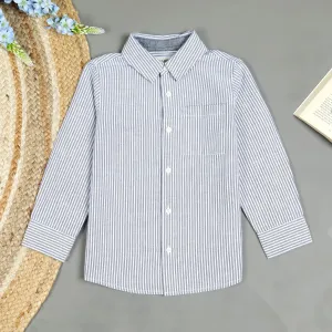 Boys Full Sleeve Shirt Navy Stripe